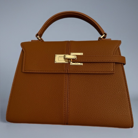 JW PEI Handbags - JW PEI Brown Satchel with Gold Accents NWT